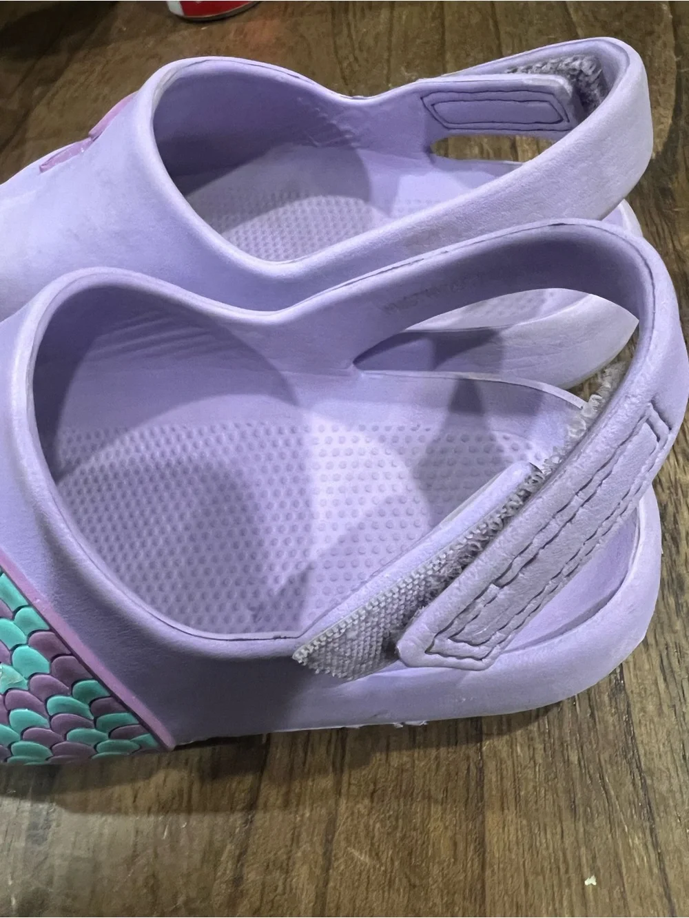 Girls' Lavender Mermaid Sandal Clogs - Kids Shoes wonder nation size 11-12